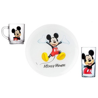 Детский набор 3 предмета Luminarc Disney Mickey Colors H5320