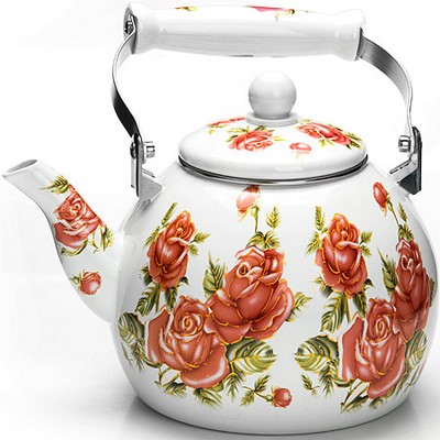 Чайник эмалированный 3л Mayer&Boch Цветы MB-26496