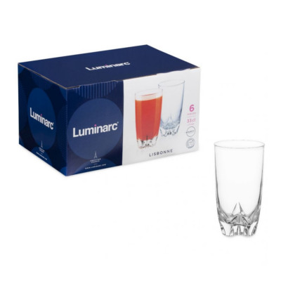 Набор высоких стаканов 330мл 6шт Luminarc Lisbonne V0402