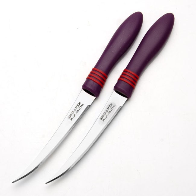 Нож 12 см лезвие. Нож "Mayer & Boch". Нож кухонный Mayer&Boch 10см. Mayer&Boch фиолетовый ножей. Нож кухонный Mayer&Boch 15,2см.