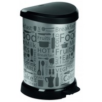 Контейнер для мусора серебристый-кухня 20л Curver Deco Bin 02120-K07-03