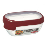 Емкость для морозилки и СВЧ 1.8л прямоугольная (красная крышка) Curver Grand Chef 07389-416-03