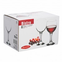 Набор фужеров для красного вина 225мл 6шт Pasabahce Bistro BR44412B