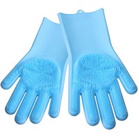 Mногофункциональные силиконовые перчатки голубые Mayer&Boch MB-29043