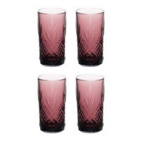 Набор высоких стаканов 380мл 4шт Luminarc Salzburg Lilac O0054