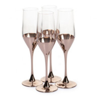 Набор бокалов для шампанского 4шт 160мл Luminarc Celeste Электрическая Медь O0082