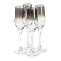 Набор бокалов для шампанского 4шт 160мл Luminarc Celeste Серебряная Дымка O0092
