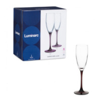 Набор бокалов для шампанского 170мл 6шт Luminarc Signature Эталон Лилак O0152