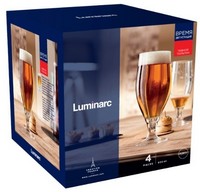 Набор бокалов для пива 620мл 4шт Luminarc Tasting Time Время дкгустаций Тюльпан P9241