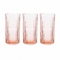 Набор высоких стаканов 380мл 3шт Luminarc Dallas Pink Q2888