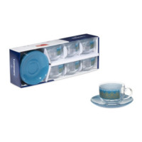 Чайный сервиз 220мл 12 предметов Luminarc Bagatelle Turquoise Q8812