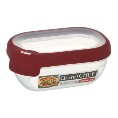 Емкость для морозилки и СВЧ 1.8л прямоугольная (красная крышка) Curver Grand Chef 07389-416-03