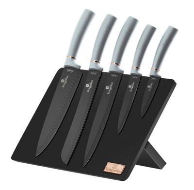 Набор кухонных ножей на подставке 6 предметов Berlinger Haus Moonlight Edition BH-2515