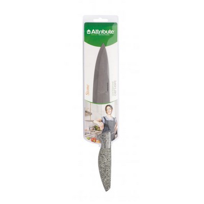 Кухонный поварской нож 20см Attribute Stone AKN120