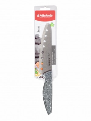 Кухонный нож сантоку 15см Attribute Stone AKS126