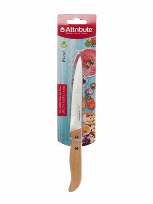 Кухонный нож универсальный 13см Attribute Wood AKW015