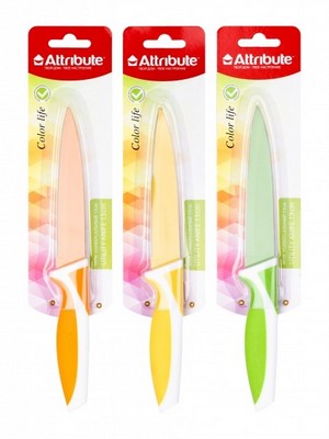 Кухонный универсальный нож 13см Attribute Color Life APR035