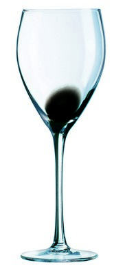 Набор фужеров для вина 270мл 4шт Luminarc Drip Black E2200