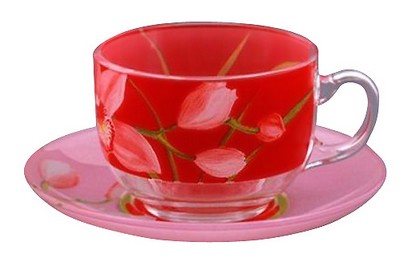 Чайный сервиз 220мл 12 предметов Luminarc Red Orchis G0670