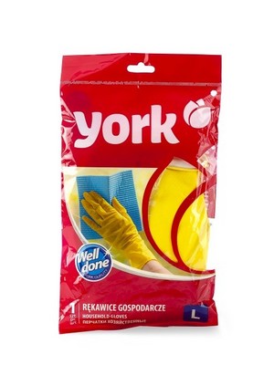 Перчатки резиновые L пара York G92010-1