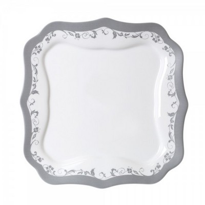 Обеденная тарелка 25.5см Luminarc Authentic Silver H8381
