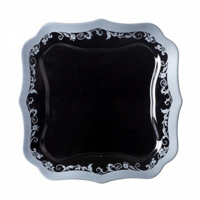 Обеденная тарелка 25.5см Luminarc Authentic Silver Black H8396