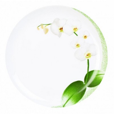 Обеденная тарелка 25см Luminarc White Orchid J7484