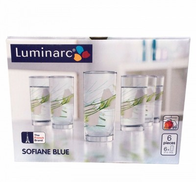 Набор стаканов 270мл 6шт Luminarc Sofiane Blue J8051