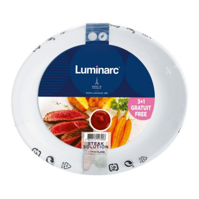 Набор блюд для стейка 30х25.5см 4шт Luminarc Friends Time L3632