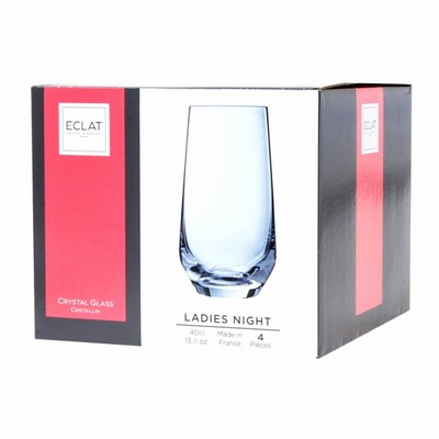 Набор стаканов 400мл 4шт Eclat Cristal d'Arques Ladies Night L7642