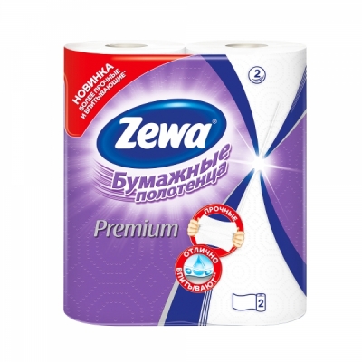 Бумажные полотенца 2-х слойные 2 рулона Zewa Premium LE144121-00