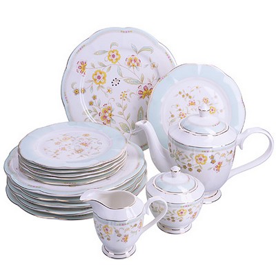 Чайный набор с тарелками 17 предметов Loraine Премиум LR-29136