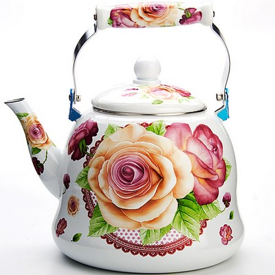 Чайник эмалированный 5л Mayer&Boch Розы MB-23930