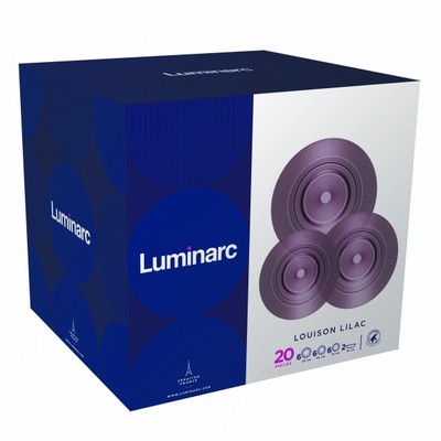 Столовый сервиз 20 предметов Luminarc Louison Lilac N8723