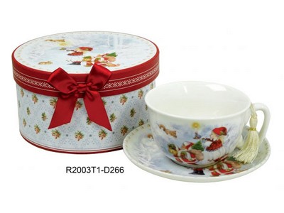 Чайная пара 220мл SiJ Новогодние подарки NC19022