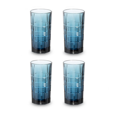 Набор высоких стаканов 380мл 4шт Luminarc Dallas London Topaz O0060
