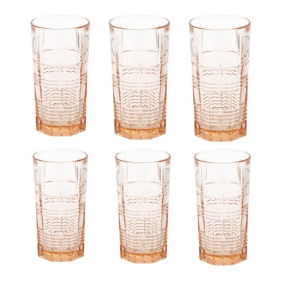 Набор высоких стаканов 380мл 4шт Luminarc Dallas Pink O0079