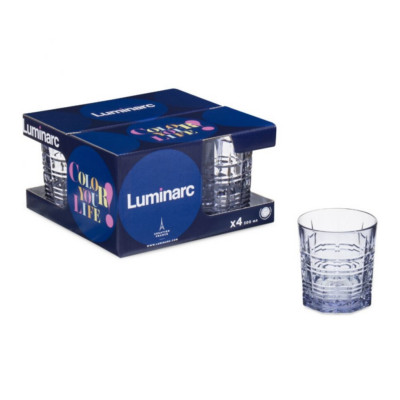 Набор низких стаканов 300мл 4шт Luminarc Dallas Фиолетовая дымка O0129