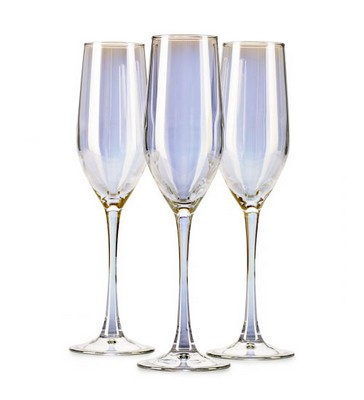 Набор бокалов для шампанского 160мл 3шт Luminarc Celeste Золотистый Хамелеон P2475