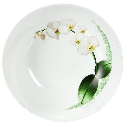 Суповая тарелка 20см Luminarc White Orchid P6437