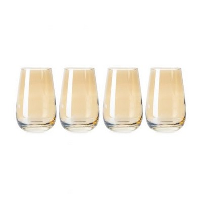 Набор высоких стаканов 350мл 4шт Luminarc Sire De Cognac Золотой мед P9305