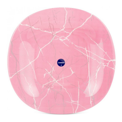 Обеденная тарелка 27см Luminarc Marble Pink Silver Q7479