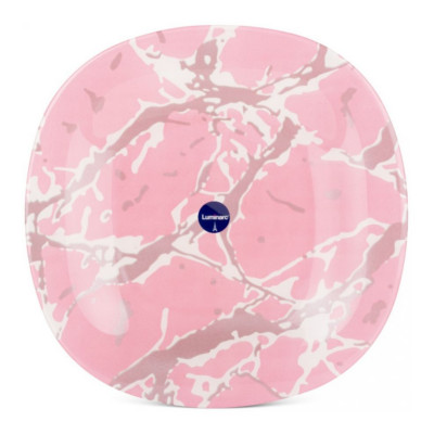 Десертная тарелка 19см Luminarc Marble Pink Silver Q7480