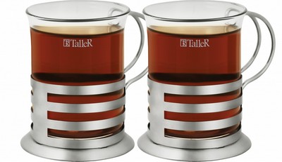 Чайная пара 200мл 2 предмета Taller TR-32308 (TR-2308)
