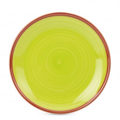 Обеденная тарелка 27см Fioretta Wood Green TDP450