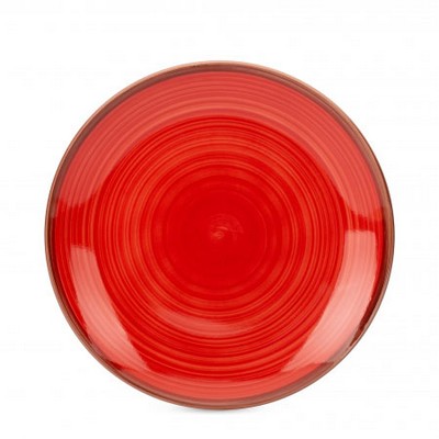 Обеденная тарелка 27см Fioretta Wood Red TDP490