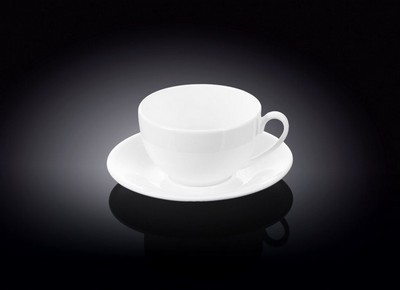 Чашка чайная 250мл + блюдце Wilmax WL993000/AB
