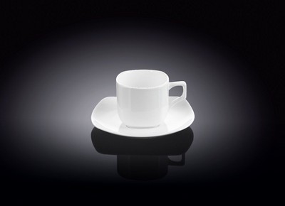 Чашка кофейная 90мл + блюдце Wilmax WL-993041/AB